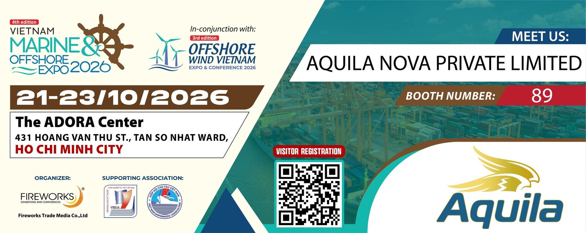 Meet us at VIMOX 2026, Booth 89, 21-23 October, The Adora Center, Ho Chi Minh City. Scan to register.